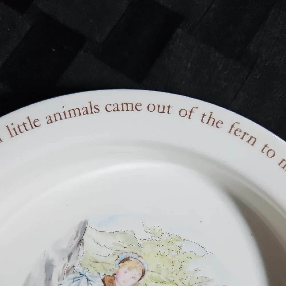 English Vintage Wedgwood Beatrix Potter Mrs. Tiggy-Winkle Porringer/Oatmeal Bowl